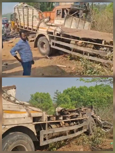 ट्रक व माज़दा वाहन की टक्कर में दो मजदूरों की हुई मौत, तीन गंभीर