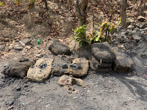 देवखोल में अवैध कोयला खनन पर बड़ी कार्रवाई, 6 टन से अधिक कोयला जब्त