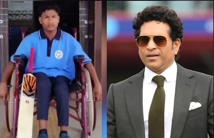 सचिन तेंदुलकर से मिलने वालों की सूची में दिव्यांग छात्र मडड़ाराम शामिल 