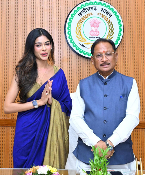 सदन का ऐतिहासिक सत्र सुनने विस पहुंची मिस इंडिया छत्तीसगढ़ अनुष्का, सीएम से की मुलाकात
