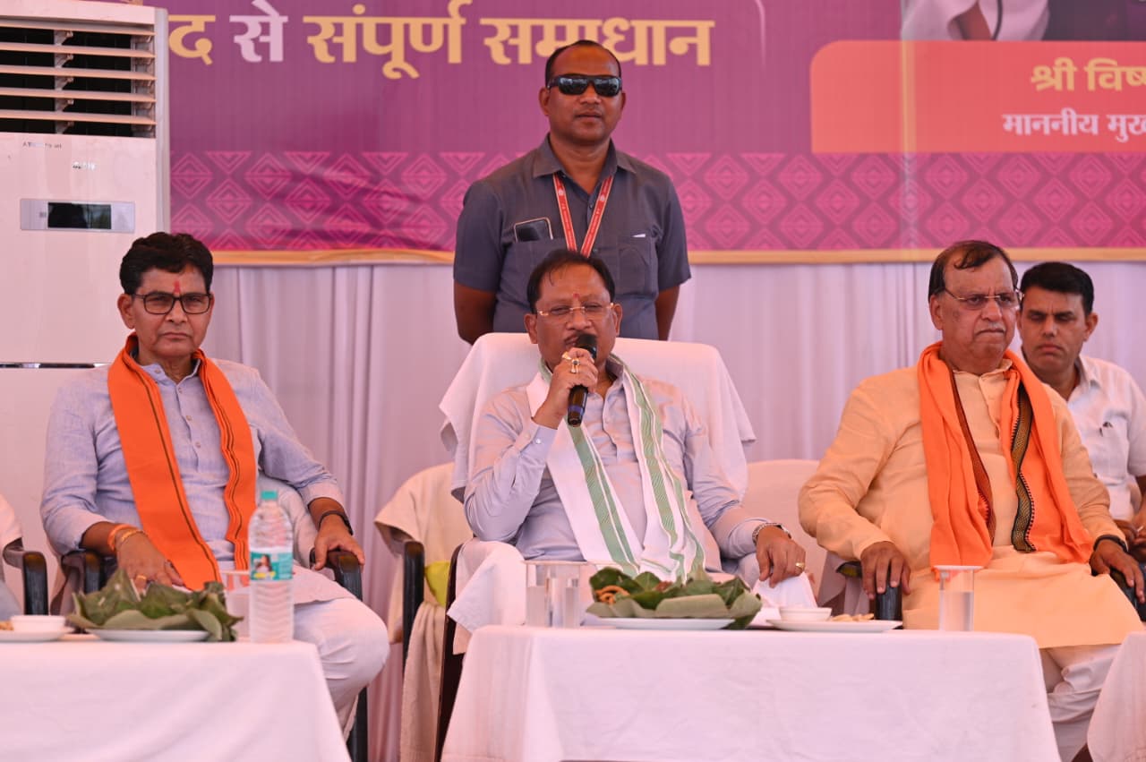करहीबाजार समाधान शिविर में मुख्यमंत्री ने दी विकास कार्यों की सौगात