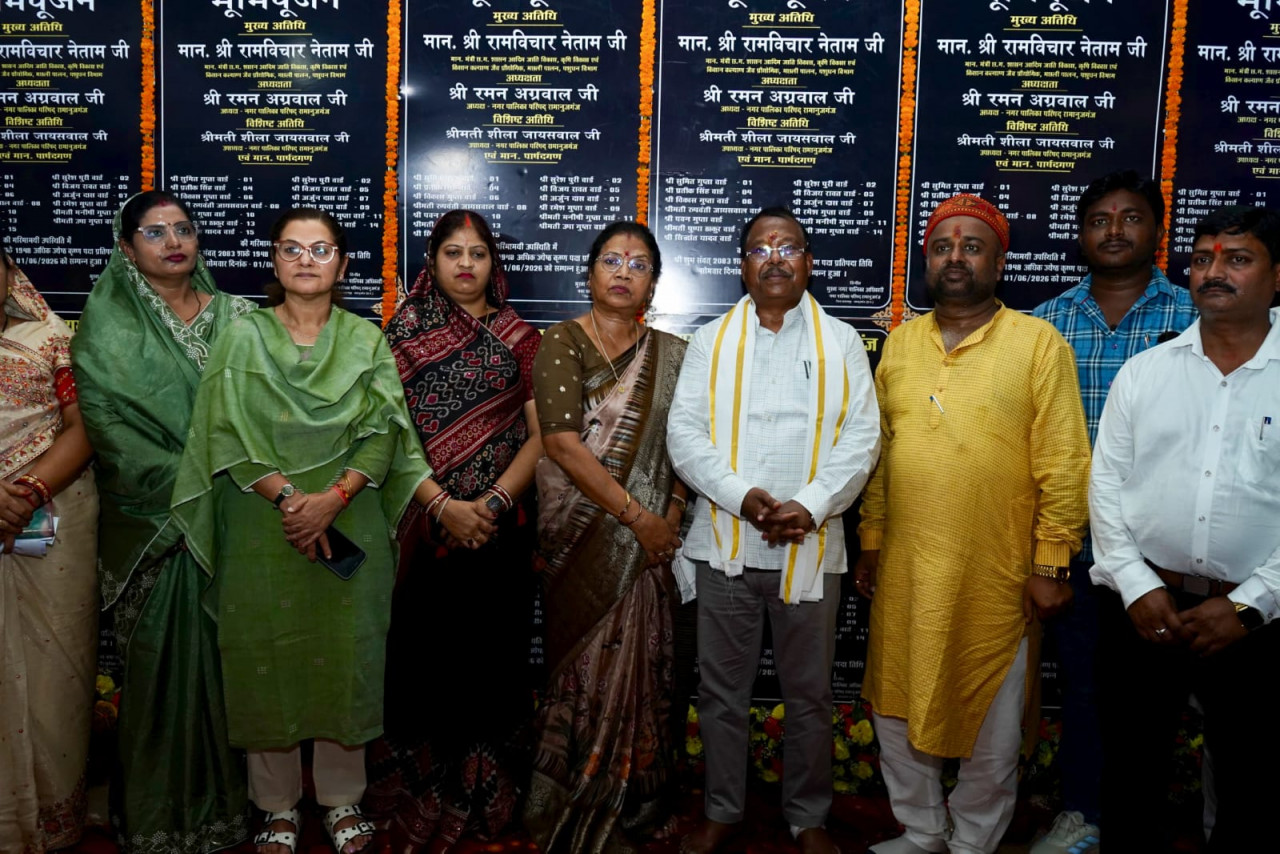 मंत्री नेताम ने 14.91 करोड़ के विकास कार्यों का किया भूमिपूजन