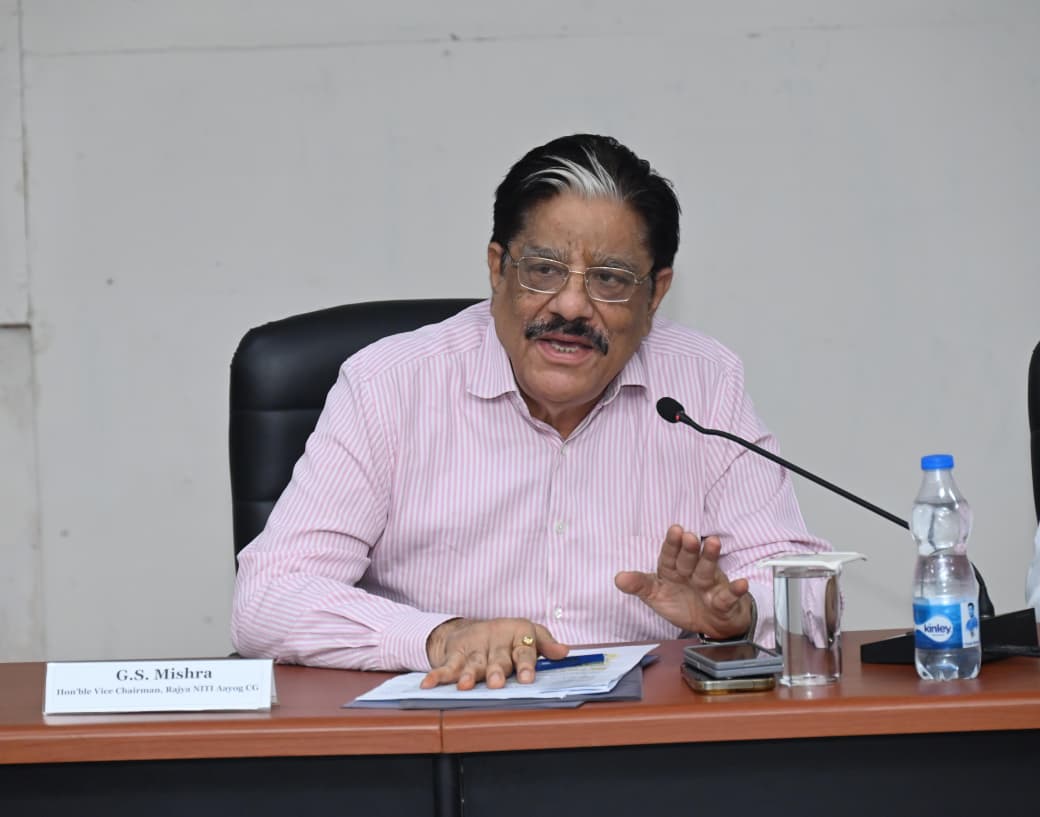 छत्तीसगढ़ को 2047 तक विकसित राज्यों की अग्रिम पंक्ति में लाना हमारा लक्ष्य : राज्य नीति आयोग के उपाध्यक्ष गणेश शंकर मिश्रा