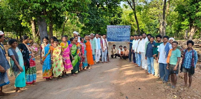 कांकेर के ग्राम बड़े पराली में धर्मांतरण के विरोध में ईसाई धर्म प्रचारकों के प्रवेश पर लगाई पाबंदी
