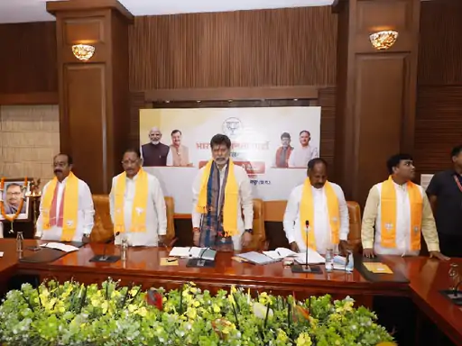 भाजपा प्रदेश पदाधिकारियों की बैठक,सीएम साय और प्रदेश अध्यक्ष किरण देव मौजूद