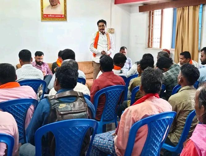 भाजपा मंडल भानपुरी की हुई मासिक बैठक
