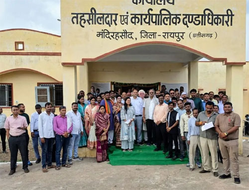 मंदिर हसौद में आधुनिक तहसील कार्यालय का हुआ शुभारंभ
