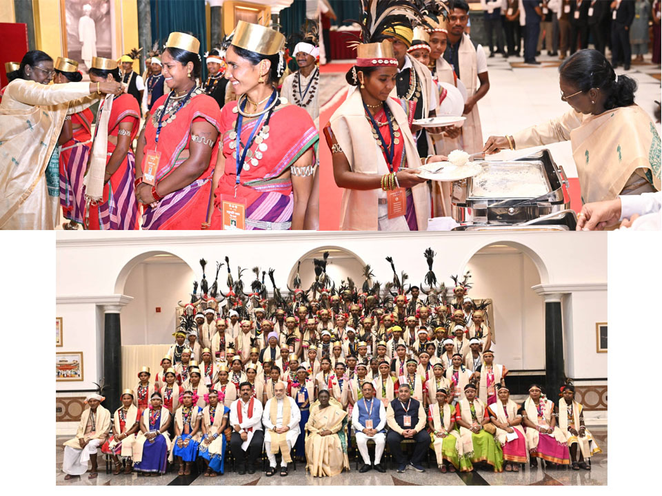 राष्ट्रपति भवन के विशेष अतिथि बने बस्तर के मांझी-चालकी, बस्तर पंडुम-2026 के विजेताओं और जनजातीय प्रतिनिधियों का हुआ विशेष सम्मान
