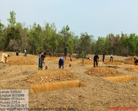 मनरेगा से बदली निम्मलगुड़ा की तस्वीर, 500 जल अवशोषण ट्रेंच से बढ़ा भू-जल स्तर, 1,801 मानव-दिवस का मिला रोजगार