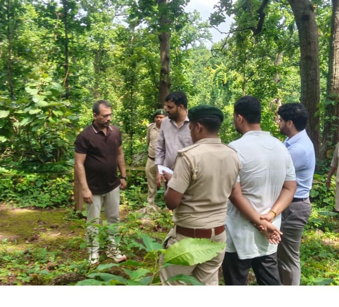 प्रधान मुख्य वन संरक्षक व वन बल प्रमुख ने जशपुर के भैरव पहाड़ और पर्यावरण वाटिका का किया निरीक्षण