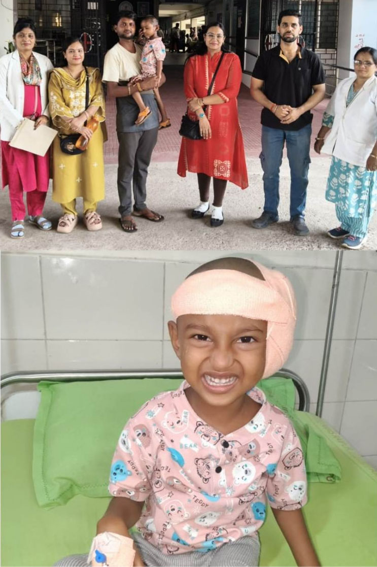 राष्ट्रीय बाल स्वास्थ्य कार्यक्रम व मुख्यमंत्री चिरायु योजना ने मासूम बच्चे के जीवन में फिर से सुनने की खुशियां लौटाई