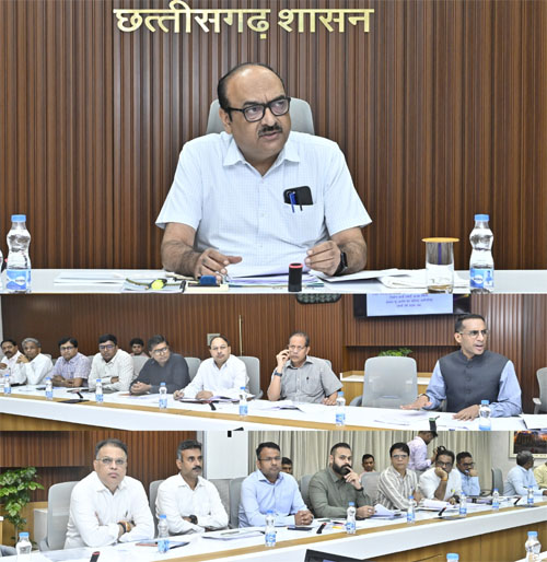 नवा रायपुर में ई-बसों के संचालन, कार्यालय भवन निर्माण सहित सड़क परियोजनाओं के प्रस्तावों पर हुआ विचार-विमर्श