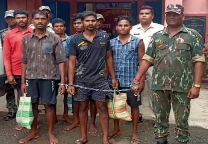 जादू-टोना के शक में ग्रामीण की हत्या कर जलाया शव, संलिप्त 6 आरोपी पकड़ाये