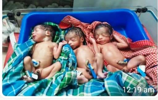स्वास्थ्य विभाग की तत्परता से पहाड़ी कोरवा महिला ने तीन स्वस्थ नवजात शिशुओं को दिया जन्म