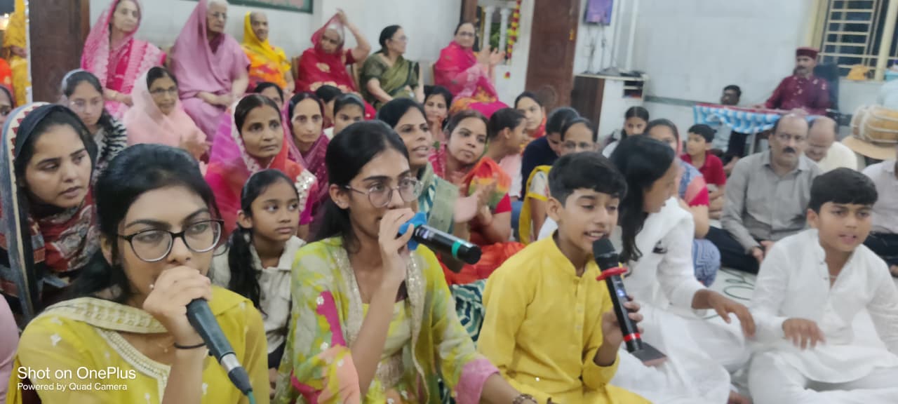 कल वर्द्धमान बहु मण्डल शताब्दी ढ़ेलडिया व बिटिया ऐषणा की जुगलबंदी