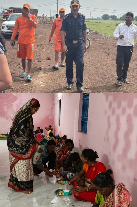 कलेक्टर डॉ.सिंह के निर्देश पर पथरी डीह में एनडीआरएफ ने किया 14 लोगों का सफल रेस्क्यू
