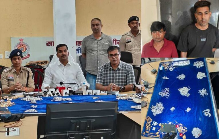 श्री लक्ष्मी विनायक ज्वेलर्स में सेंधमारी करने वाला निकला बर्फ फैक्ट्री का मालिक, दो गिरफ्तार, एक की तलाश जारी
