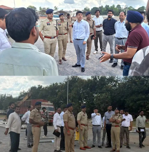 राष्ट्रपति के जगदलपुर प्रवास को लेकर प्रशासन ने कार्यक्रम स्थल का किया निरीक्षण