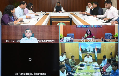 केबिनेट सचिव ने संभावित चक्रवात अर्नब से निपटने राज्य के मुख्य सचिवों से की वीडियो कॉन्फ्रेंस