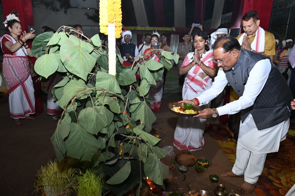 करम परब हमारी समृद्ध जनजातीय संस्कृति और पूर्वजों की अमूल्य धरोहर, इसका संरक्षण एवं संवर्धन हम सभी का नैतिक दायित्व : साय
