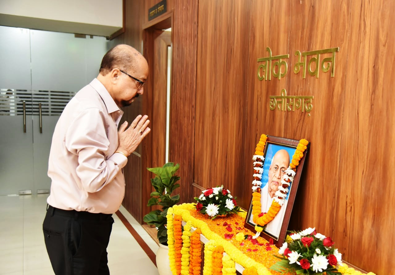 राज्यपाल ने सरदार वल्लभ भाई पटेल की जयंती पर उन्हें किया नमन